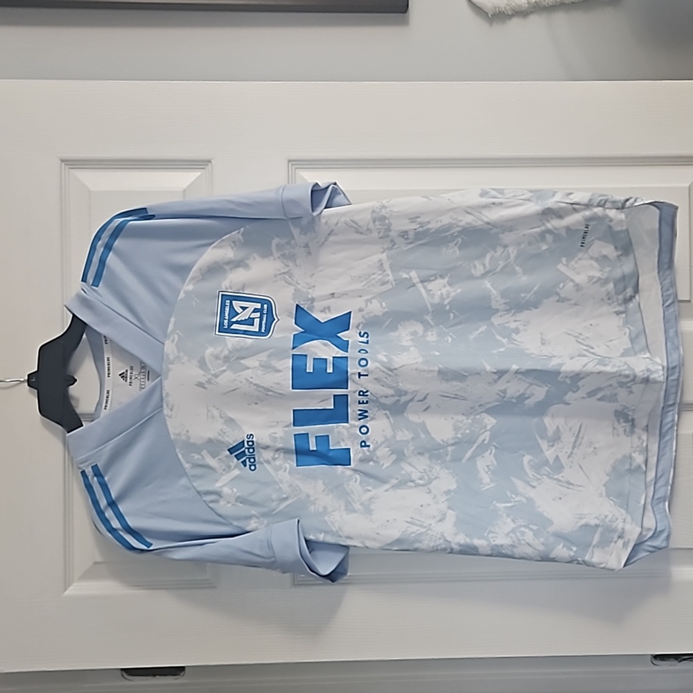 Adidas LAFC 2021 Light Blue Primeblue Replica Jersey, size XL